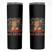 67 Six Seven Christmas Meme Skinny Tumbler Funny Family Xmas Movie - Wonder Print Shop
