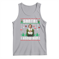 Santa I Know Him Tank Top Funny Elf Christmas - Wonder Print Shop