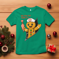 Funny ICU Nurse Christmas T Shirt Gingerbread Did You Try Icing It - Wonder Print Shop