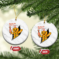 Funny ICU Nurse Christmas Ceramic Ornament Gingerbread Did You Try Icing It - Wonder Print Shop