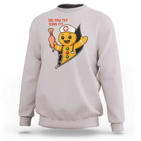 Funny ICU Nurse Christmas Sweatshirt Gingerbread Did You Try Icing It - Wonder Print Shop