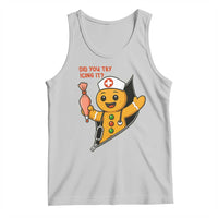 Funny ICU Nurse Christmas Tank Top Gingerbread Did You Try Icing It - Wonder Print Shop