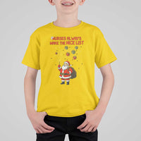 Funny Nurse Christmas T Shirt For Kid Nurses Always Make The Nice List - Wonder Print Shop