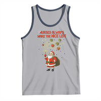 Funny Nurse Christmas Tank Top Nurses Always Make The Nice List - Wonder Print Shop