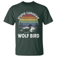 Stupid Canadian Wolf Bird T Shirt Sarcastic Animal Meme