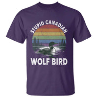 Stupid Canadian Wolf Bird T Shirt Sarcastic Animal Meme