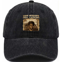 Nat Turner Washed Cotton Baseball Cap Black History African American