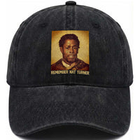 Nat Turner Washed Cotton Baseball Cap Black History Month