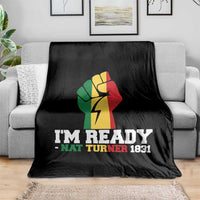 Nat Turner Quote Throw Blanket Black History African American
