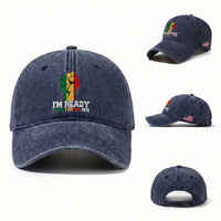 Nat Turner Quote Washed Cotton Baseball Cap Black History African American
