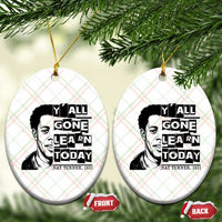 Nat Turner Quote Ceramic Ornament Black History Hero Y'all Gone Learn Today