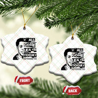 Nat Turner Quote Ceramic Ornament Black History Hero Y'all Gone Learn Today