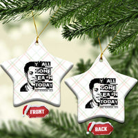 Nat Turner Quote Ceramic Ornament Black History Hero Y'all Gone Learn Today