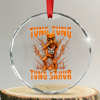 Tung Tung Tung Sahur is Calling Scuba Dance Meme Crystal Glass Ornament Italian Brainrot
