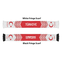 Turkiye Football Nations 2026 Soccer Scarf Sporty Pattern