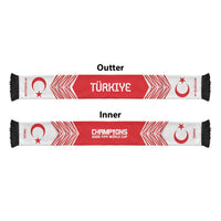 Turkiye Football Nations 2026 Soccer Scarf Sporty Pattern