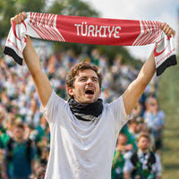 Turkiye Football Nations 2026 Soccer Scarf Sporty Pattern