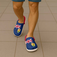 Turks and Caicos Clogs Shoes Heritage Palette Flag-Inspired - Wonder Print Shop