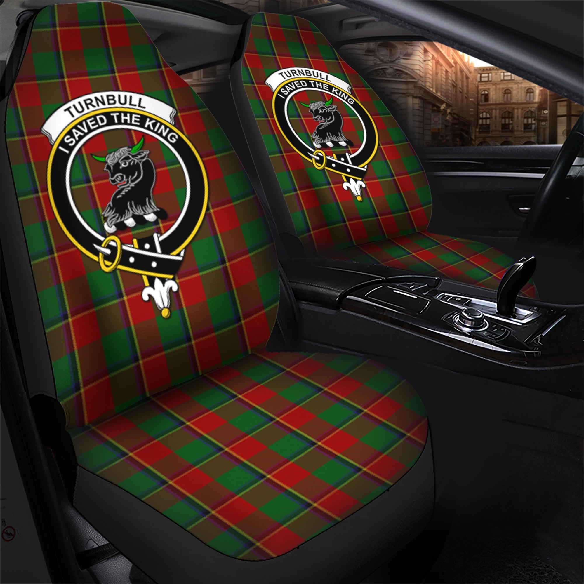 Turnbull Dress Clan Tartan Car Seat Cover, Family Crest Tartan Seat Cover TS23