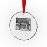 Tuskegee Airmen Crystal Glass Ornament African American Heroes Preparing for Battle WW2 TS10