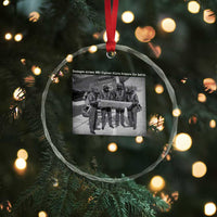 Tuskegee Airmen Crystal Glass Ornament African American Heroes Preparing for Battle WW2 TS10