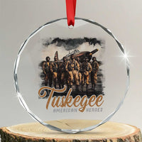 Tuskegee Airmen Crystal Glass Ornament African American Heroes WW2 Tribute Black History Month TS10