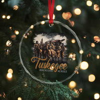 Tuskegee Airmen Crystal Glass Ornament African American Heroes WW2 Tribute Black History Month TS10