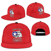 Tuskegee Airmen WWII Heroes Snapback Cap The Great American Aviators Red Art - Wonder Print Shop