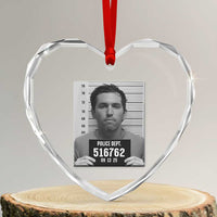 Tyler Robinson Mugshot Heart Crystal Glass Ornament Justice For Charlie Kirk - Wonder Print Shop
