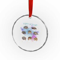 Types Of Frogs Funny Rain Frog Meme Chart Crystal Glass Ornament Angry Grumpy Eepy Chonk Potato Round Judgy Ferocious