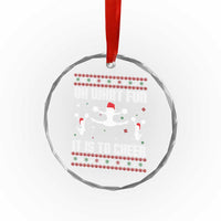 Ugly Christmas Cheerleading Crystal Glass Ornament Oh What Fun It Is To Cheer Gift TS12