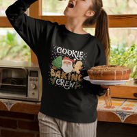 Christmas Sweatshirt Cookie Baking Crew Santa Xmas Tree Gingerbread - Wonder Print Shop