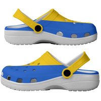 Ukraine Kyiv Oblast Clogs Shoes Flag Color Inspiration