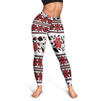 Ukraine Leggings Ukrainian Traditional Folk Patterns - Wonder Print Shop
