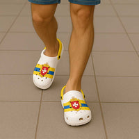Ukraine Rivne Oblast Clogs Shoes Flag Color Inspiration
