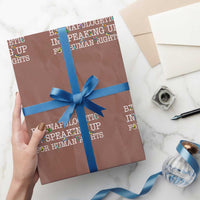Unapologetic Speaking For Human Rights Wrapping Paper Roll Positive Message Protest Bird Diversity - Wonder Print Shop
