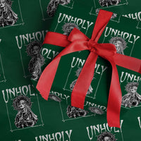 Unholy Nun Wrapping Paper Roll Funny Horror Unholy Nun Satan Baphomet Gothic