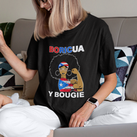Puerto Rico T Shirt Puerto Rican Flag Women Boricua Bougie Hispanic Heritage Month - Wonder Print Shop