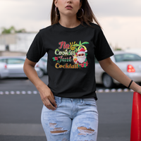 Christmas in July T Shirt No Cookies Just Cocktails Hawaiian Santa Christmas In July - Wonder Print Shop