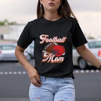 Football Mom T Shirt For Women Women Game Day Sunday Funday Rugby Helmet - Wonder Print Shop