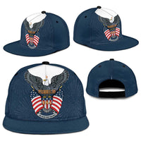 United States 4th Of July Snapback Cap 250 Years Of Freedom USA Power Eagle - Wonder Print Shop