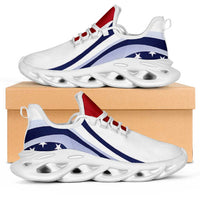United States Football Clunky Sneakers Flag-Inspired Curve Style