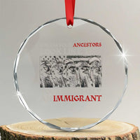 Unless Your Ancestors Look Like This You're Probably An Immigrant Crystal Glass Ornament Native American Indian