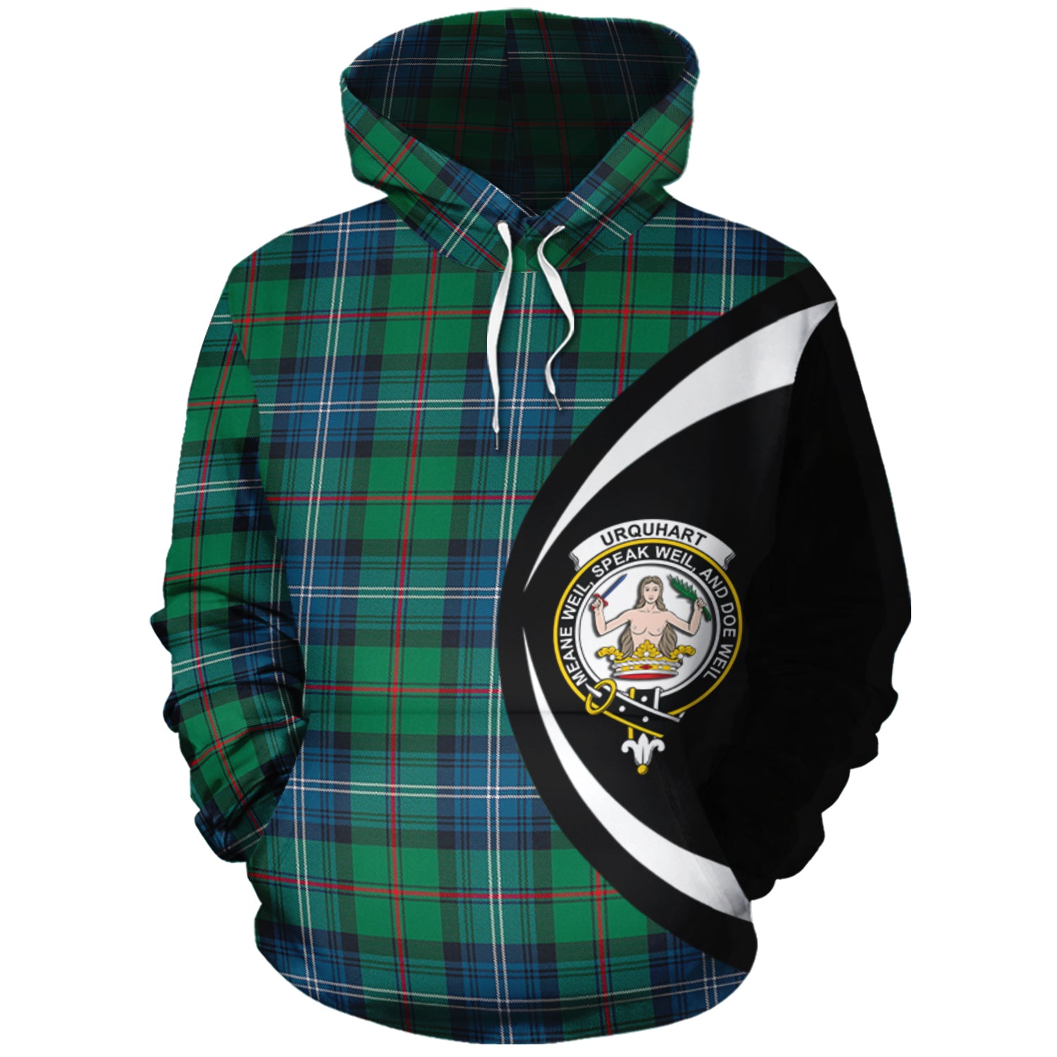 scottish-urquhart-ancient-clan-crest-circle-style-tartan-hoodie