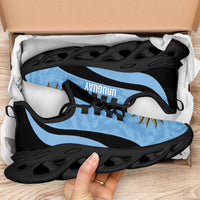 Uruguay 2026 Football Clunky Sneakers La Celeste Sol de Mayo Curve Stylized - Wonder Print Shop