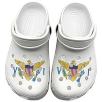 US Virgin Islands Clogs Shoes Heritage Palette Flag-Inspired - Wonder Print Shop