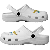 US Virgin Islands Clogs Shoes Heritage Palette Flag-Inspired - Wonder Print Shop