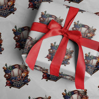 USA 250 Years Of Freedom Baseball Graphic Wrapping Paper Roll