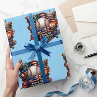 USA 250 Years Of Freedom Baseball Graphic Wrapping Paper Roll