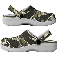 USA 250th Anniversary Clogs Shoes Eagle Camouflage Zipper Stylized